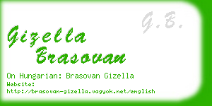 gizella brasovan business card